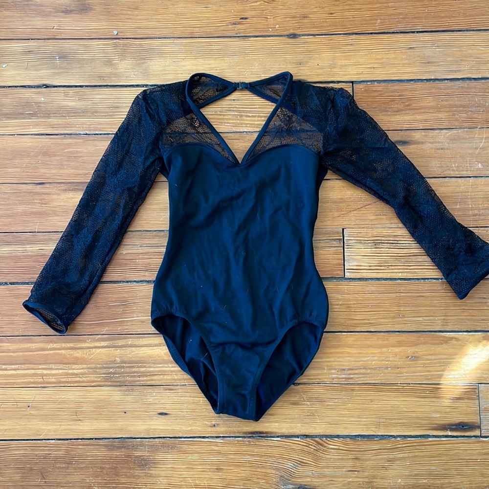 Bloch 3/4 sleeves lace leotard